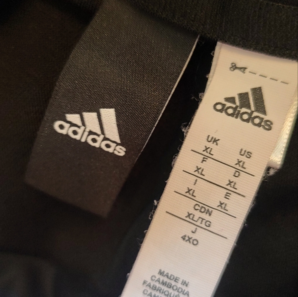 Adidas Black XL Cross Cross Neck Pullover Hoodie! - Picture 2 of 10